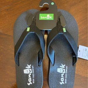 SANUK Sandals FlipFlops Beer Cozy Model Sz. 12 BRAND NEW